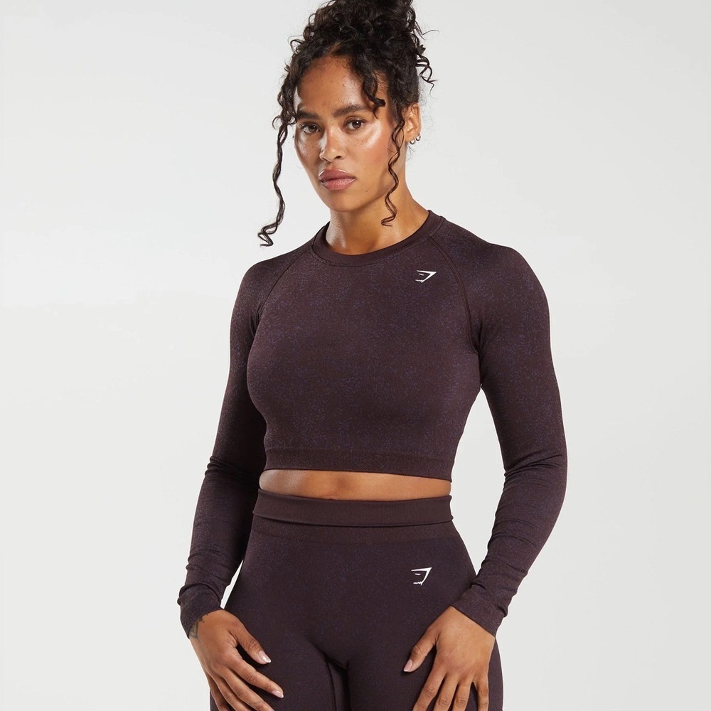 Adapt Fleck Seamless Crop Top